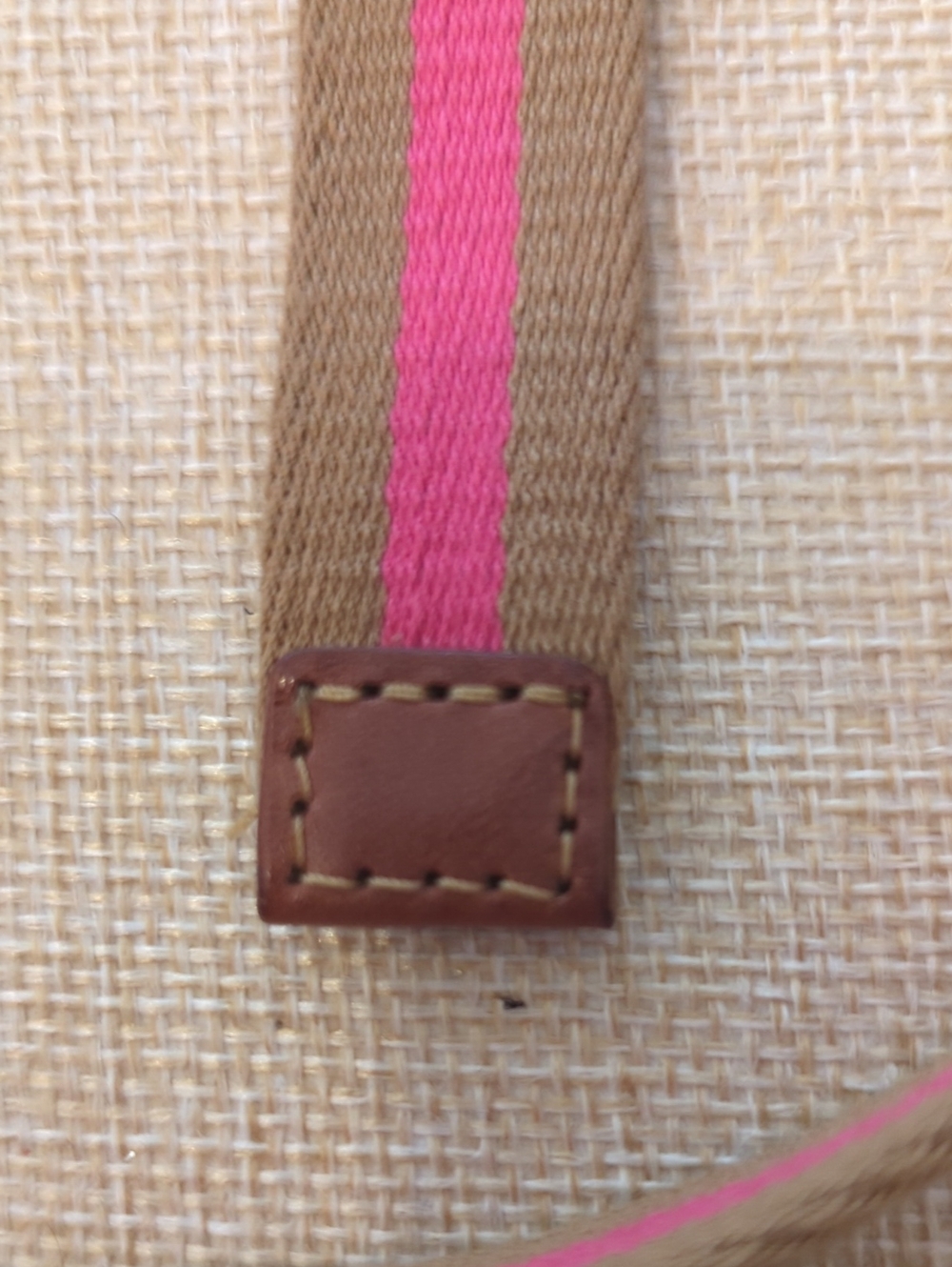 J Crew Skinny Belt Pink Brown Gold Square Buckle - Picture 5 of 11